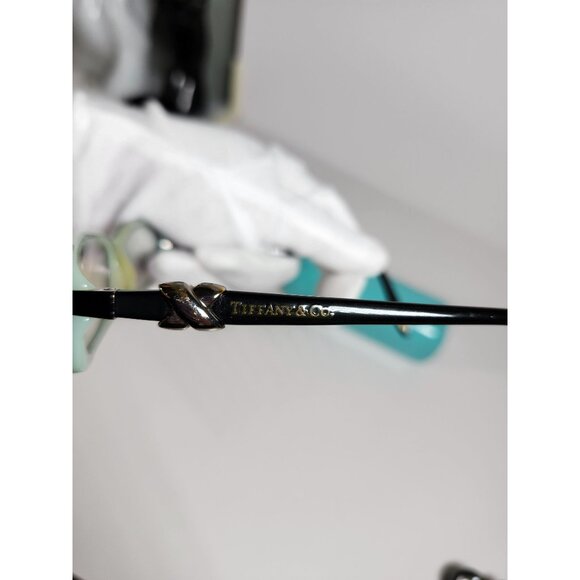 Tiffany & Co Womens Black Eyeglass Frames TE2016 A055 51mm With Turquoise Hard C - Picture 5 of 16